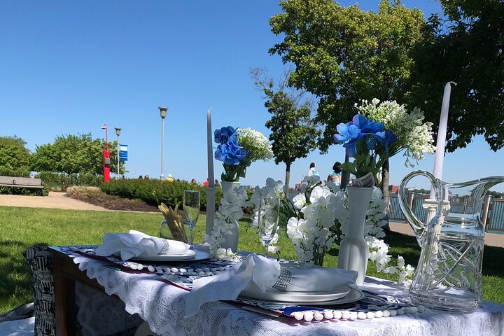 Outdoor Luxury Themed Picnic Setup In Detroit - thumb 1